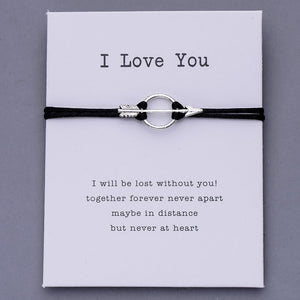 Pulseira I Love You com Seta do Cupido - REF1054 - PIME.pt