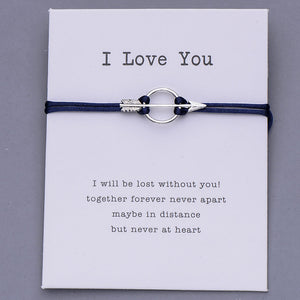 Pulseira I Love You com Seta do Cupido - REF1054 - PIME.pt