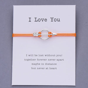 Pulseira I Love You com Seta do Cupido - REF1054 - PIME.pt