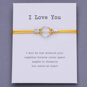 Pulseira I Love You com Seta do Cupido - REF1054 - PIME.pt