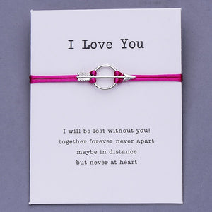 Pulseira I Love You com Seta do Cupido - REF1054 - PIME.pt