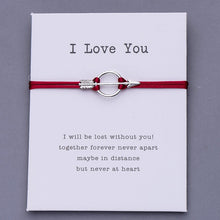 Carregar imagem no visualizador da galeria, Pulseira I Love You com Seta do Cupido - REF1054 - PIME.pt