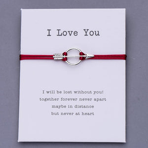 Pulseira I Love You com Seta do Cupido - REF1054 - PIME.pt