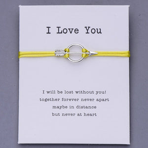 Pulseira I Love You com Seta do Cupido - REF1054 - PIME.pt