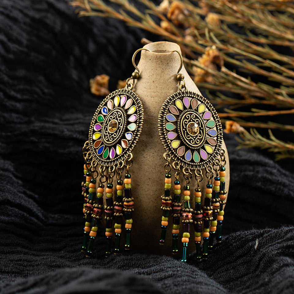 Brincos com Missangas Pendentes - REF1216 - PIME.pt