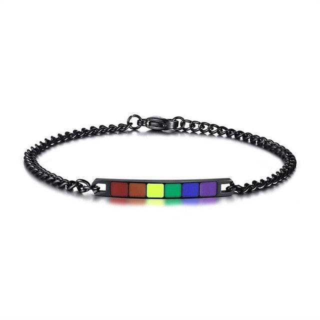 Pulseira para Namorados ou Casais - LGBT - em Aço - REF1069 - PIME.pt