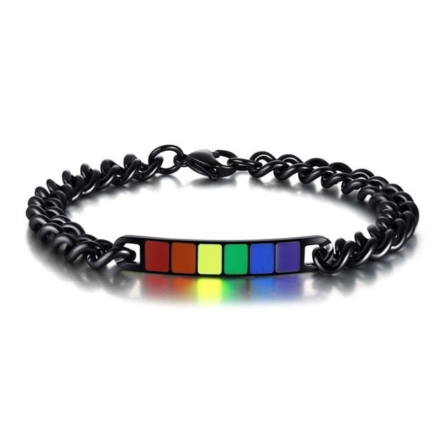 Pulseira para Namorados ou Casais - LGBT - em Aço - REF1069 - PIME.pt