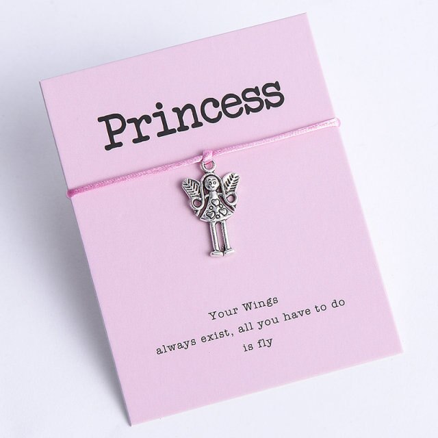 Pulseira Ajustável Princesa - Boneca com Asas de Fada - REF004