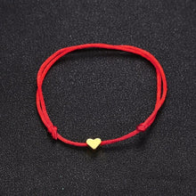 Carregar imagem no visualizador da galeria, Pulseira Fio Ajustável com Pequeno Coração - REF1577 - PIME.pt