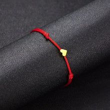 Carregar imagem no visualizador da galeria, Pulseira Fio Ajustável com Pequeno Coração - REF1577 - PIME.pt