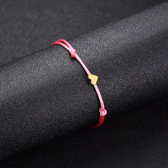 Pulseira Fio Ajustável com Pequeno Coração - REF1577 - PIME.pt
