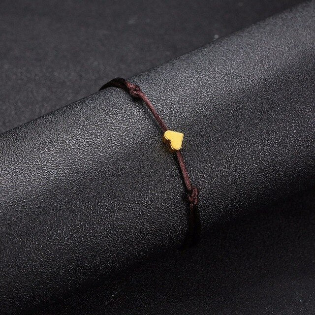 Pulseira Fio Ajustável com Pequeno Coração - REF1577 - PIME.pt